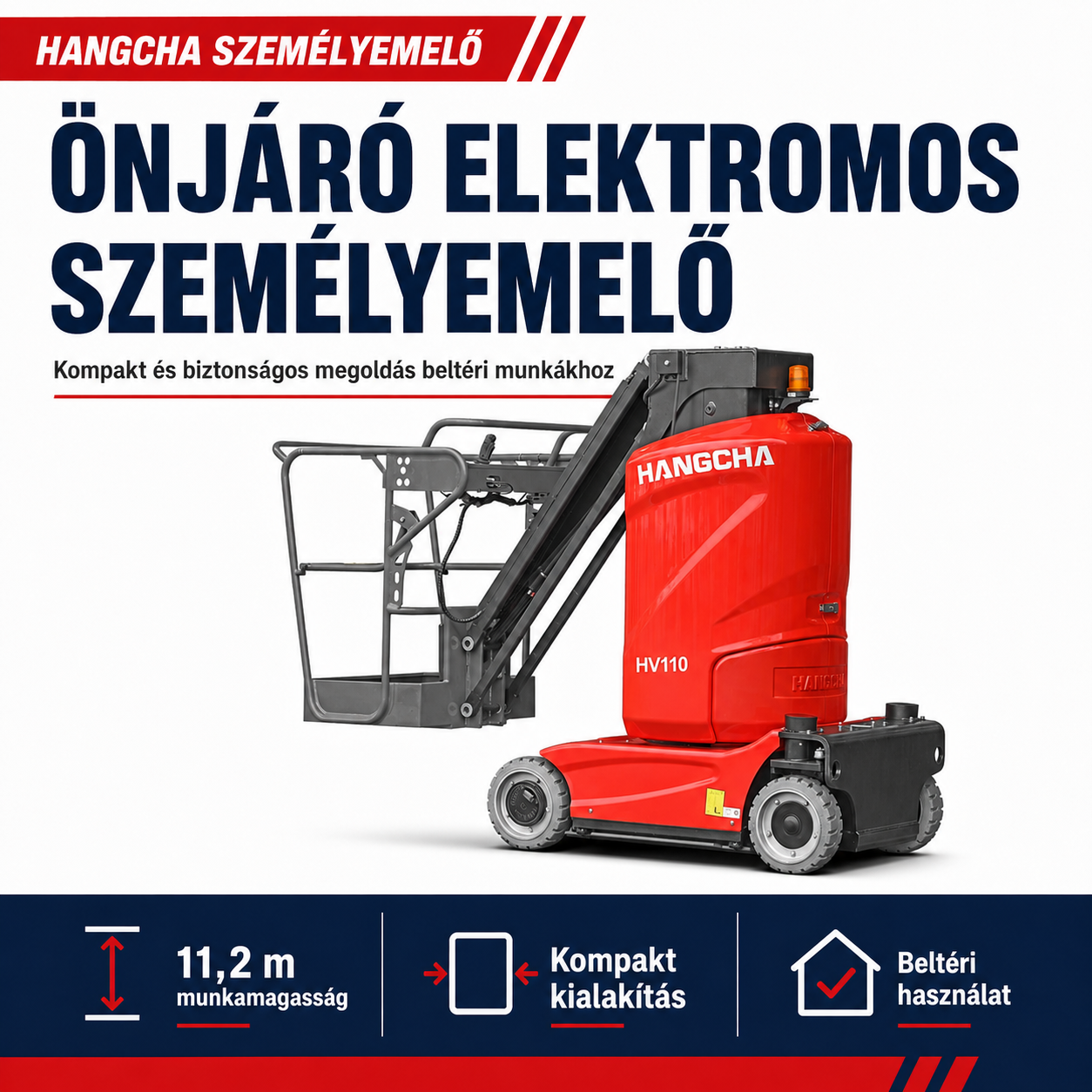 önjáró elektromos személyemelő