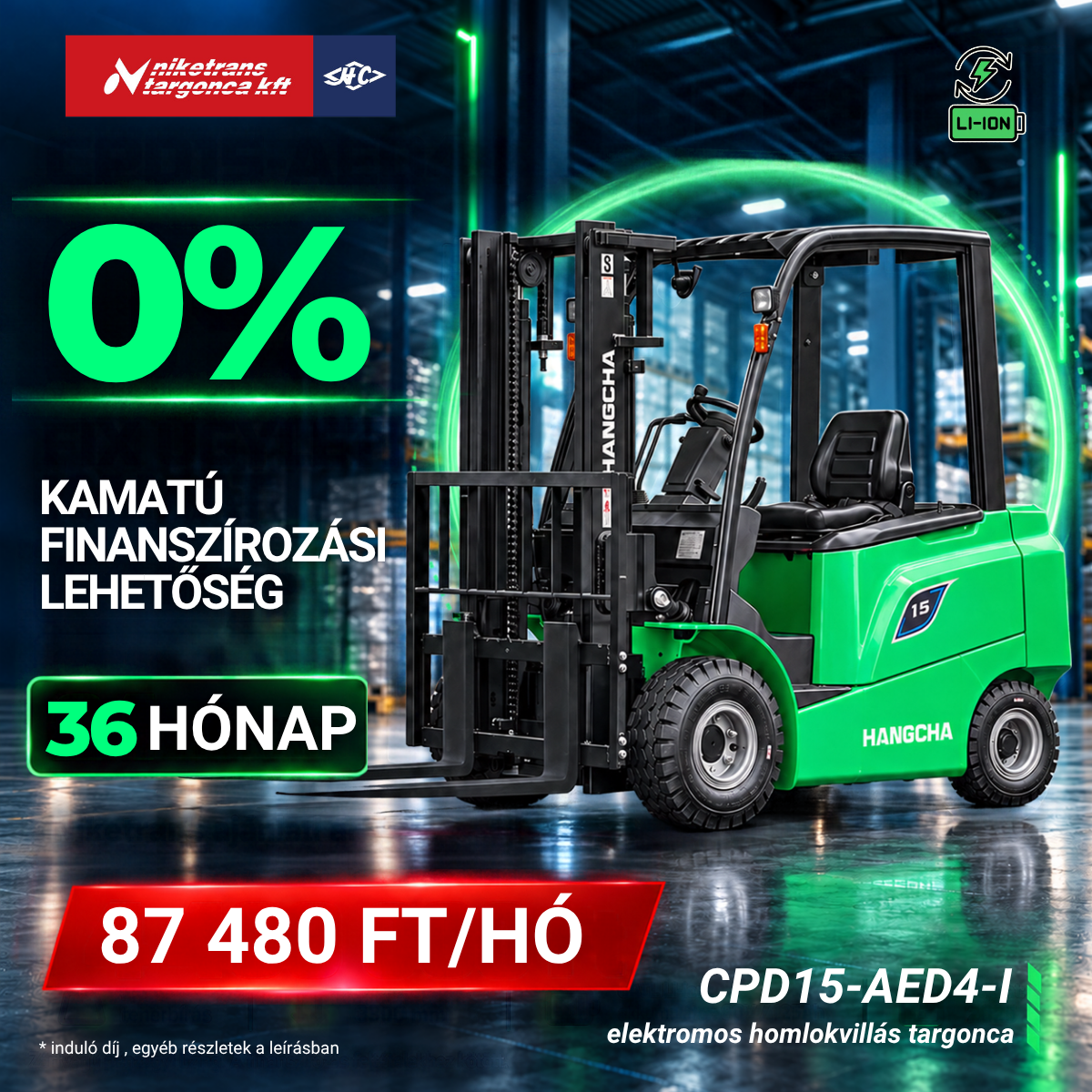 CPD15-AED4-I elektromos homlokvill&aacute;s targonca